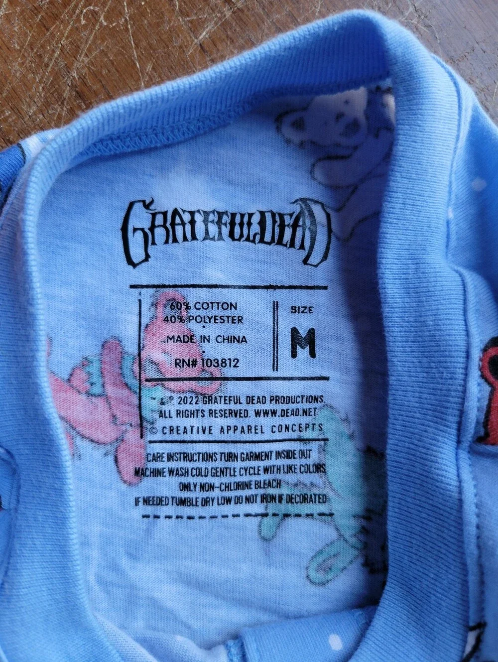 Grateful Dead Pet Shirt Size Medium 22-24